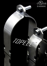 Galvanized Finish Strut Channel Clamps Universal Type With One Steel Nut / Bolt