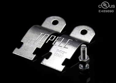 UL Standard Galvanized Steel Pipe Clamps , Stainless Steel Strut Straps Size Customized