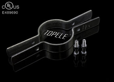 Black Steel Pipe Clamps Zinc Plated for Support Conduit / Tubing , UL Certificate