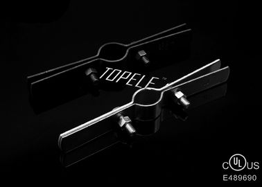 Black Steel Pipe Clamps Zinc Plated for Support Conduit / Tubing , UL Certificate