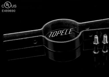 Black Steel Pipe Riser Clamp / UL Standard Pipe Holder Clamp With 1/2&quot; To 6&quot; Size/Building Material Steel Structure Shor