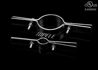 Black Steel Pipe Riser Clamp / UL Standard Pipe Holder Clamp With 1/2&quot; To 6&quot; Size/Building Material Steel Structure Shor