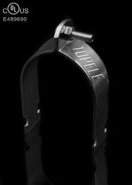 Galvanized Finish Steel Pipe Clamps / Stainless Steel Strut Straps For Mount EMT Conduit