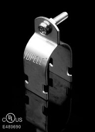 Galvanized Finish Steel Pipe Clamps / Stainless Steel Strut Straps For Mount EMT Conduit