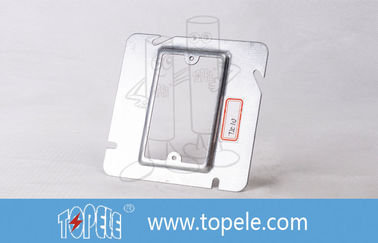 TOPELE Pre-Galvanized Steel Square Electrical Boxes And Covers , 4”Square 1 / 2”Raised Wall Socket Covers