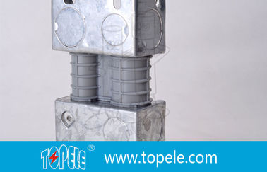 Electrical Boxes / 2-Gang British Standard Metal Conduit Box with PVC , Switch Box