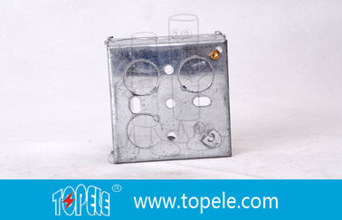 Pre-Galvanized Steel Electrical Boxes And Covers , British Standard BS Box For Switches