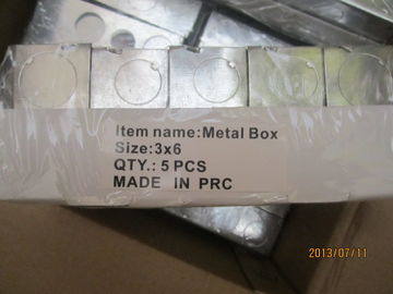 Pre-Galvanized Steel Electrical Boxes And Covers , British Standard BS Box For Switches