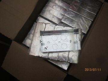 Galvanized Electrical Metal Conduit Box , Square Electrical Boxes And Covers for Lighting Fixture