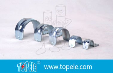 Galvanized 1 Inch EMT Conduit Fittings , One Hole EMT Conduit Strap
