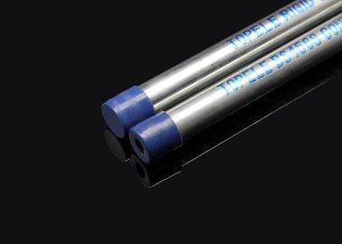 BS 4568 / BS 31 Hot Dip Galvanized Metal Conduit Pipe With Screwed Ends And Caps