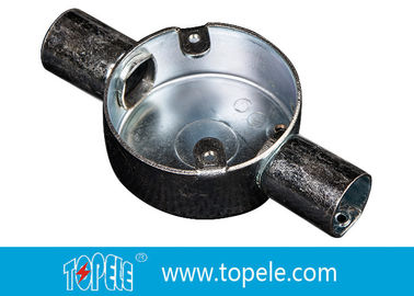 BS Electrical Conduit Fittings Circular Junction Box For Conduit Fittings