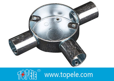 BS Electrical Conduit Fittings Circular Junction Box For Conduit Fittings