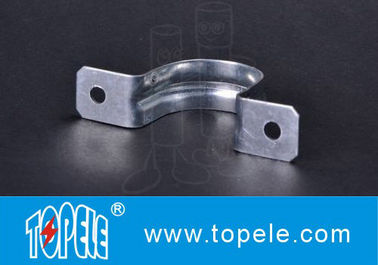 Two Hole Strap EMT Conduit And Fittings Pre - Galvanized 1/2&quot; To 4&quot; Size