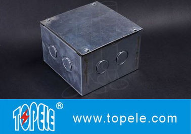 Steel Square Junction Box , Electrical Boxes And Covers For Lighting Fixtures