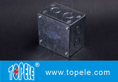 Steel Square Junction Box , Electrical Boxes And Covers For Lighting Fixtures