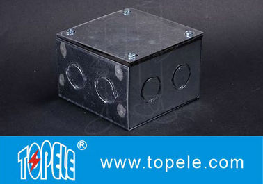 Steel Square Junction Box , Electrical Boxes And Covers For Lighting Fixtures