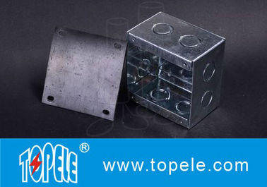 Steel Square Junction Box , Electrical Boxes And Covers For Lighting Fixtures
