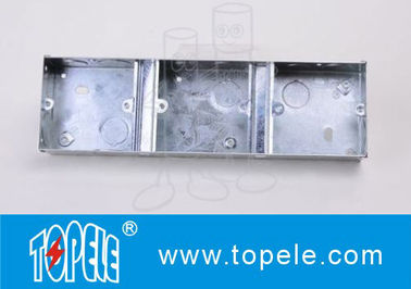 Metallic Ceiling Outdoor Electrical Outlet Box Covers 1 + 1 + 1 Gang Conduit