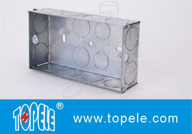 Galvanized Square Electrical Boxes And Covers For Lighting Fixture