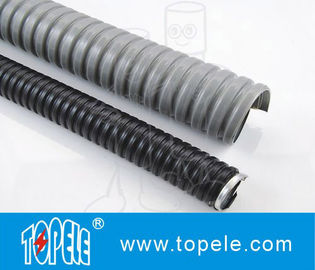 Electrical Galvanized Steel PVC Flexible Conduit And Fittings Grey