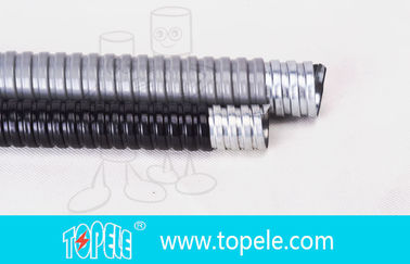 Electrical Galvanized Steel PVC Flexible Conduit And Fittings Grey