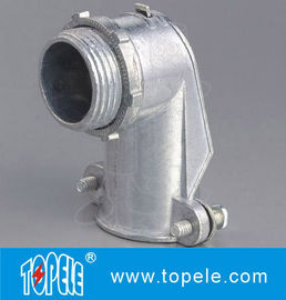 90 Degree Metal Zinc Flexible Conduit And Fittings Squeeze Angle Connectors