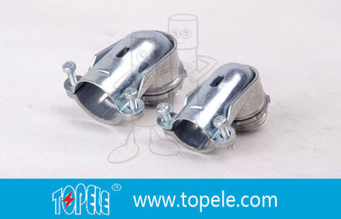 90 Degree Metal Zinc Flexible Conduit And Fittings Squeeze Angle Connectors