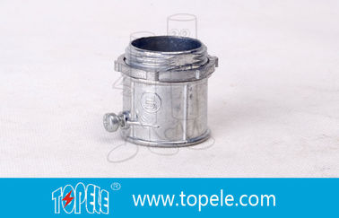 0.5 Inch - 4 Inch EMT Conduit And Fittings Set Screw Electrical Coupling Zinc - plated EMT Connector