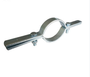 Black Steel Pipe Riser Clamp / UL Standard Pipe Holder Clamp With 1/2&quot; To 6&quot; Size/Building Material Steel Structure Shor