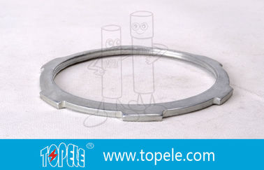 ISO Standard Zinc Conduit Locknut Conduit Electrical Fittings For Rigid / IMC / EMT