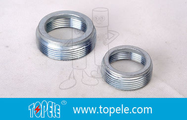 Electrical IMC Conduit Fittings Zinc Plated Steel Reducing Bushing , Threaded Reducer