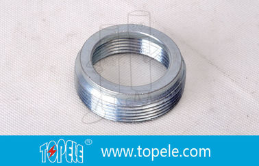 Electrical IMC Conduit Fittings Zinc Plated Steel Reducing Bushing , Threaded Reducer