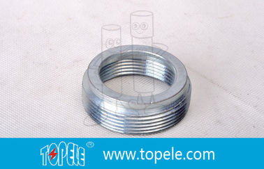 Electrical IMC Conduit Fittings Zinc Plated Steel Reducing Bushing , Threaded Reducer