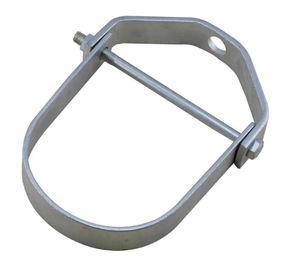 U Shape Adjustable Clevis Pipe Hangers Zinc Plated For Suspension Wires