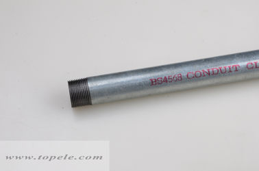 Hot Dip Galvanized Steel BS4568 Conduit Class 4 GI PIPE With Coupler And Protection Cap