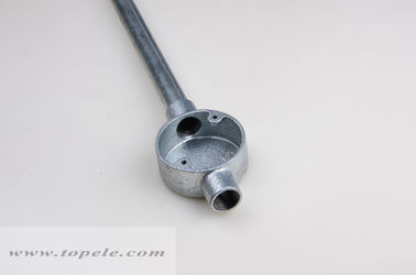 GI Malleable Iron Circular Junction Box GI Pipe Fittings Two Way Through Box