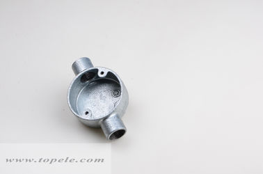 GI Malleable Iron Circular Junction Box GI Pipe Fittings Two Way Through Box
