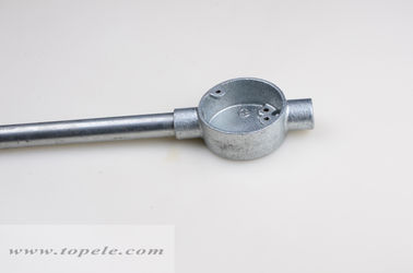 GI Malleable Iron Circular Junction Box GI Pipe Fittings Two Way Through Box