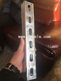 Hot Dip Galvanized Steel Slotted Unistrut Channel To Support Conduits 41X 41MM