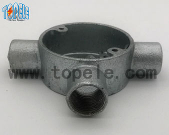 Aluminum / Malleable Iron BS4568 Conduit Three Way Junction Box Long Life Time