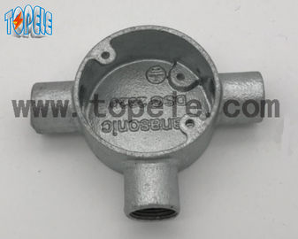 Aluminum / Malleable Iron BS4568 Conduit Three Way Junction Box Long Life Time