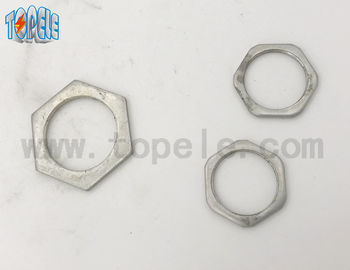 20MM / 25MM / 32MM BS Standard Conduit Pipe Fittings Of Steel Hexagon Locknut