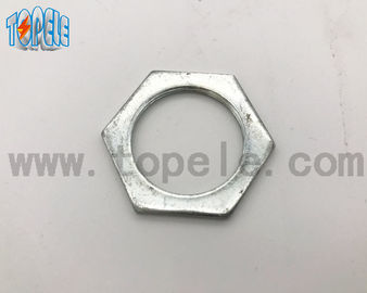 20MM / 25MM / 32MM BS Standard Conduit Pipe Fittings Of Steel Hexagon Locknut