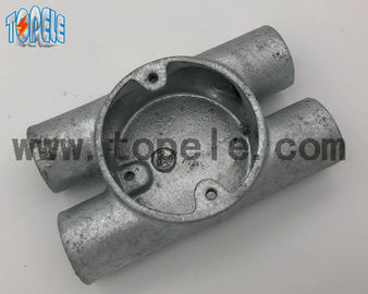 BS4568 Electrical Conduit Fittings Twin Through Way H Malleable Iron Box 20mm -32mm