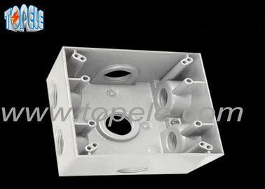 Rectangle Aluminum Electrical Box , Switch Electrical Box Outdoor
