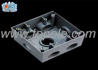Rectangle Aluminum Electrical Box , Switch Electrical Box Outdoor