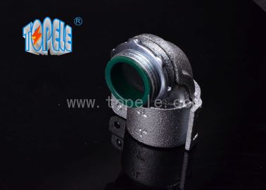 Flexible Conduit and Fittings Metal Zinc Squeeze Angle Connectors / 90 Degree Steel Squeeze Connector