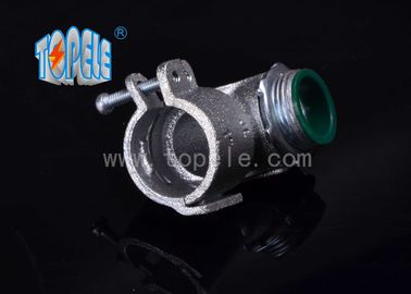 Flexible Conduit and Fittings Metal Zinc Squeeze Angle Connectors / 90 Degree Steel Squeeze Connector