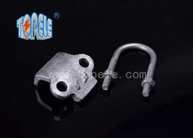 Rigid Angle Conduit Fittings With Pipe Clamp , Malleable Iron Rigid Angle Clmap